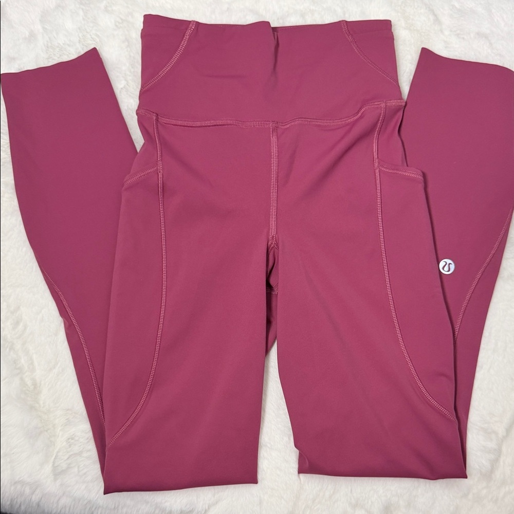 Lululemon High-Rise Pocket Leggings - Berry Pink NWOT